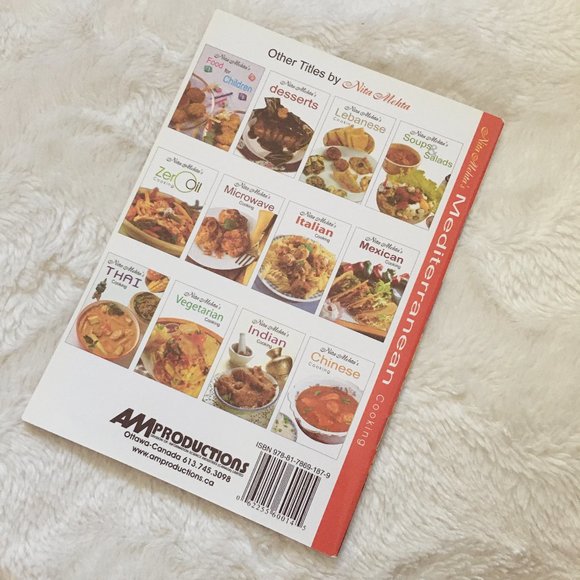 Y2K 'Nita Mehta's Mediterranean Cooking' Softcover Cookbook - Picture 2 of 7